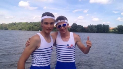 Aviron – Antonin Druon et Enzo Pisicchio victorieux lors du match France – Grande-Bretagne